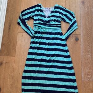 Lilly Pulitzer Mint and Navy Striped dress